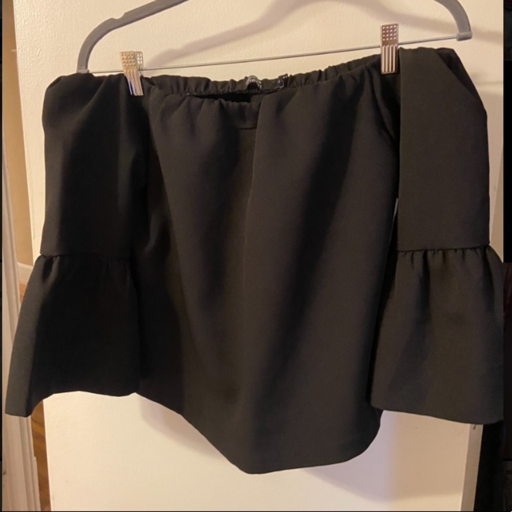 Paper Heart Black Crop Top